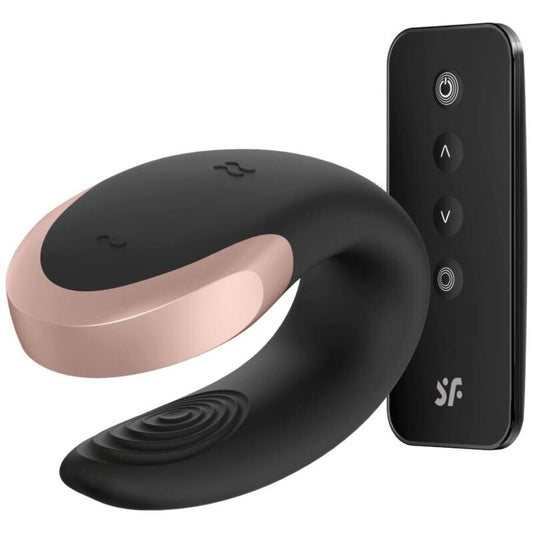 SATISFYER - DOUBLE LOVE LUSSO VIBRATORE DI COPPIA NERO
