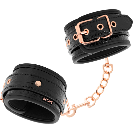 BEGME - MANETTE ALLA CAVIGLIA PREMIUM EDIZIONE NERA CON FODERA IN NEOPRENE