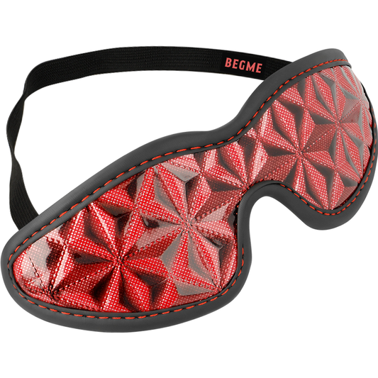 BEGME - MASCHERA PER CIECHI EDIZIONE ROSSA PREMIUM CON FODERA IN NEOPRENE