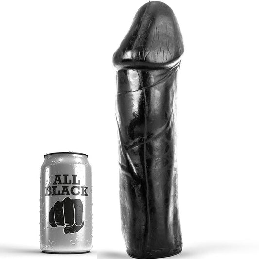 TOTALMENTE NEGRO - PENE DE 28 CM SIN TESTÍCULOS