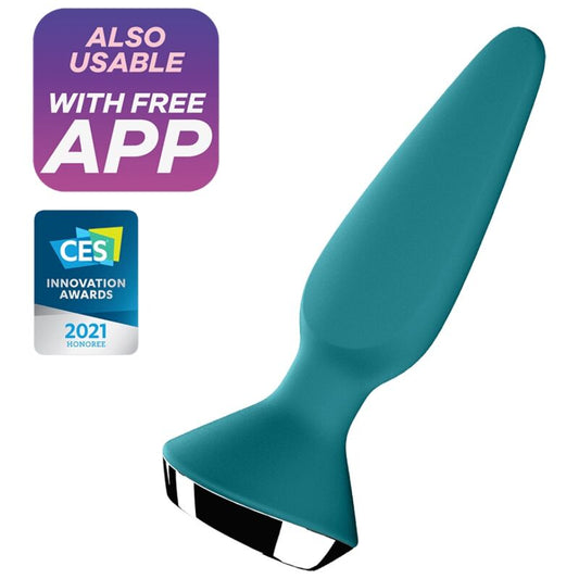 SATISFYER - PLUG ILICIOUS 1 PLUG VIBRATOR VERDE