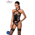 PASSION - AMANDA CORSET IN PELLE ECOLOGICA L/XL