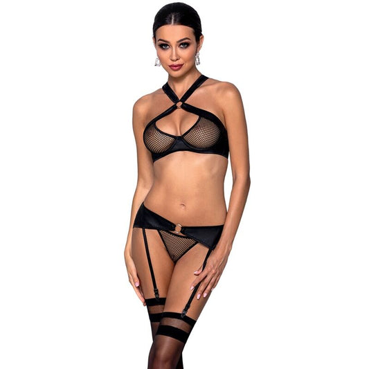 PASSION - CONJUNTO AMANDA DE CUERO ECOLÓGICO TALLA S/M