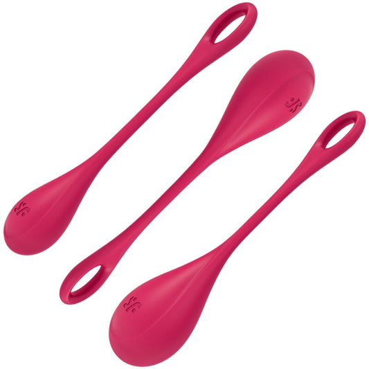 SATISFYER - CONJUNTO DE ENTRENAMIENTO YONI POWER 1 ROJO