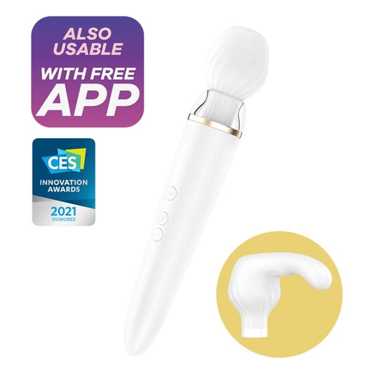 SATISFYER - DOUBLE WANDER APP BIANCO