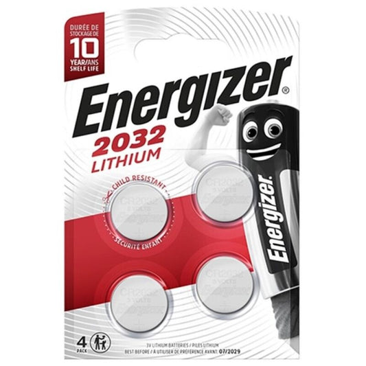 ENERGIZER - BATTERIA LITIO A BOTTONE CR2032 3V 4 UNITÀ