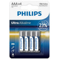 PHILIPS - PILA ALCALINA ULTRA AAA LR03 4 UNIDADES