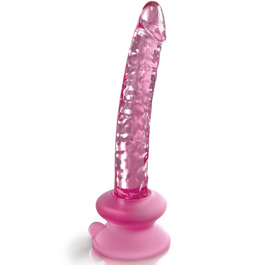 CARÁMBANOS - DILDO DE CRISTAL N.º 86 CON VENTOSA