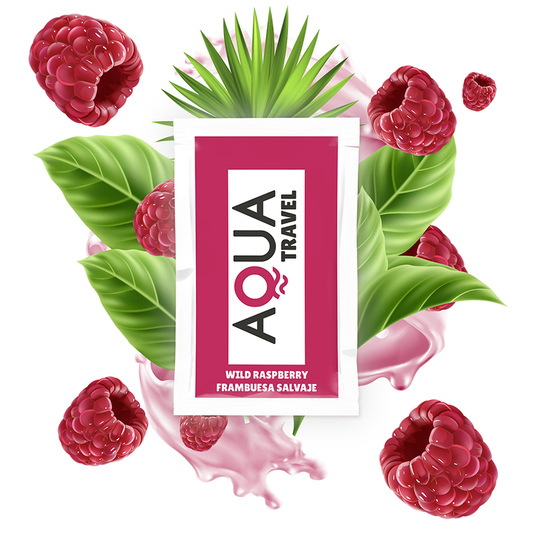 AQUA TRAVEL - LUBRICANTE ÍNTIMO CON BASE ACUOSA SABOR FRAMBUESA SILVESTRE 6 ML