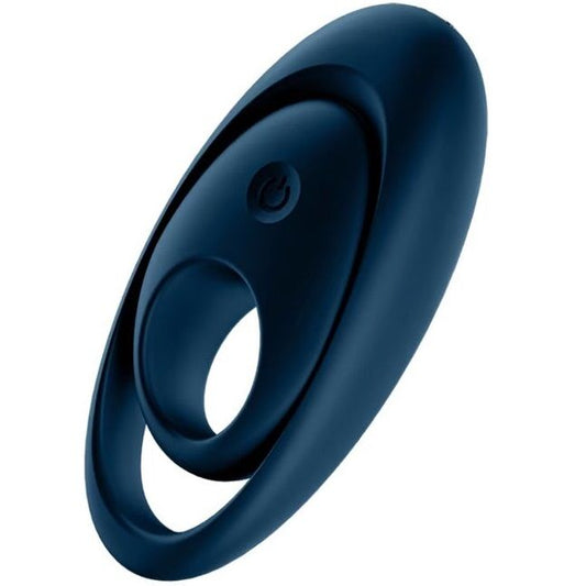 SATISFYER - ANILLO VIBRADOR DOBLE GLORIOUS AZUL