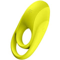 SATISFYER - ANELLO VIBRANTE DOPPIO SPETTACOLARE GIALLO