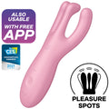 SATISFYER - THREESOME 4 VIBRATORE APP ROSA