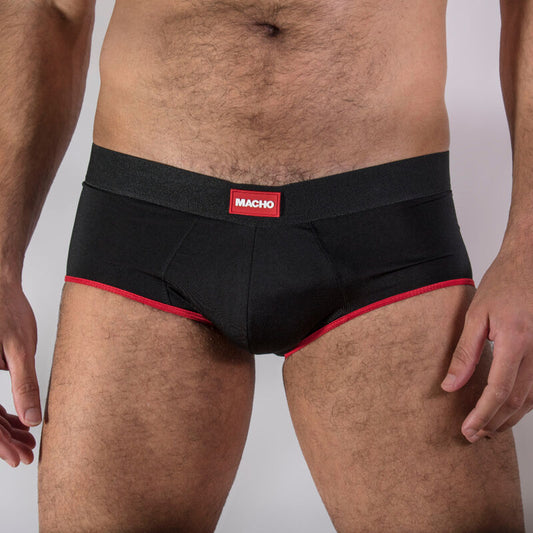 MACHO - MS24R SLIP CORTOS ROJO OSCURO S