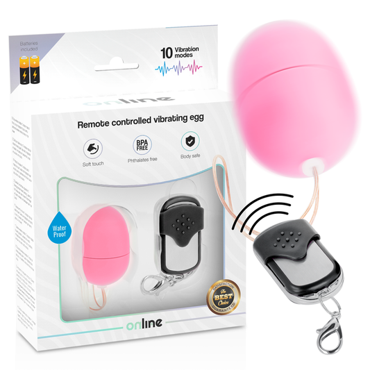 ONLINE - OVO VIBRANTE TELECOMANDATO S ROSA