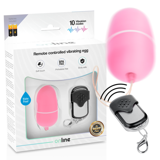 ONLINE - OVO VIBRANTE TELECOMANDATO M ROSA