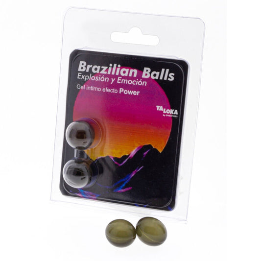TALOKA - 2 BOLAS BRASILEÑAS GEL EFECTO POTENTE EXCITANTE