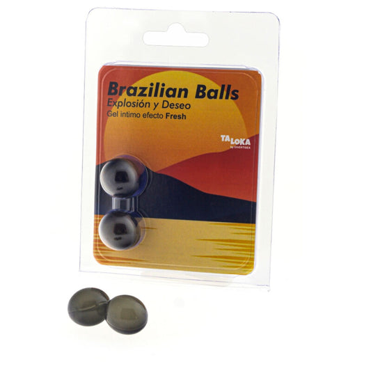 TALOKA - 2 BOLAS BRASILEÑAS GEL EFECTO FRESCO Y EXCITANTE