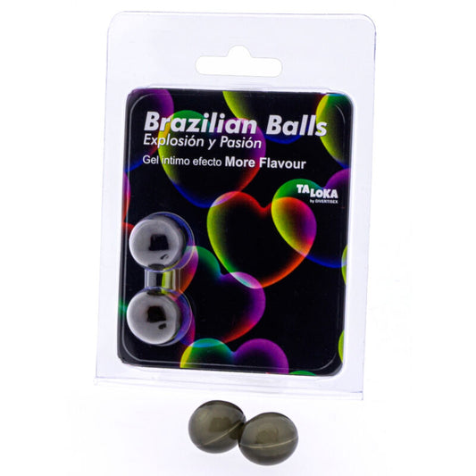 TALOKA - 2 BOLAS BRASILEÑAS EFECTO MÁS SABOR GEL EXCITANTE