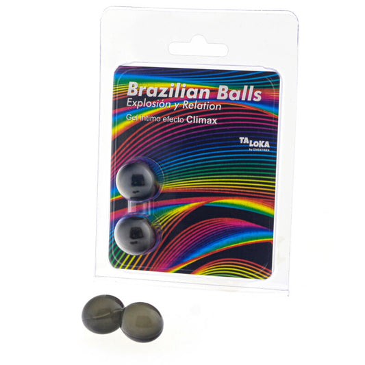 TALOKA - 2 BOLAS BRASILEÑAS GEL EXCITANTE EFECTO CLÍMAX