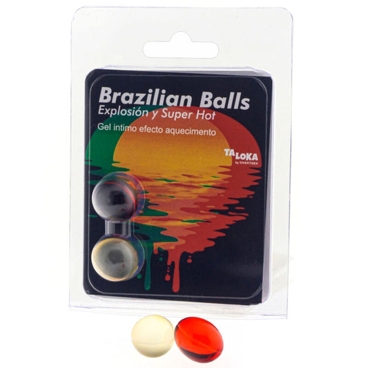 TALOKA - 2 BOLAS BRASILEÑAS GEL EFECTO SÚPER CALIENTE EXCITANTE