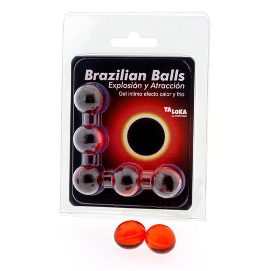 TALOKA - 5 BOLAS BRASILEÑAS GEL EXITANTE EFECTO FRÍO Y CALOR