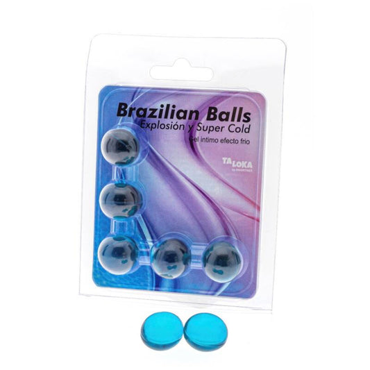 TALOKA - 5 BOLAS BRASILEÑAS GEL EFECTO FRÍO EXCITANTE