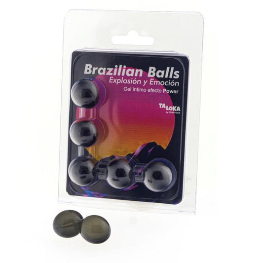 TALOKA - 5 BOLAS BRASILEÑAS GEL EXITANTE EFECTO POTENCIADOR