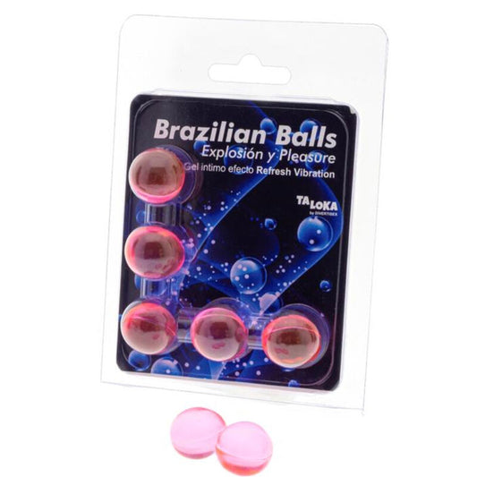TALOKA - 5 SFERE BRASILIANE EFFETTO RINFRESCANTE E VIBRANTE GEL ECCITANTE