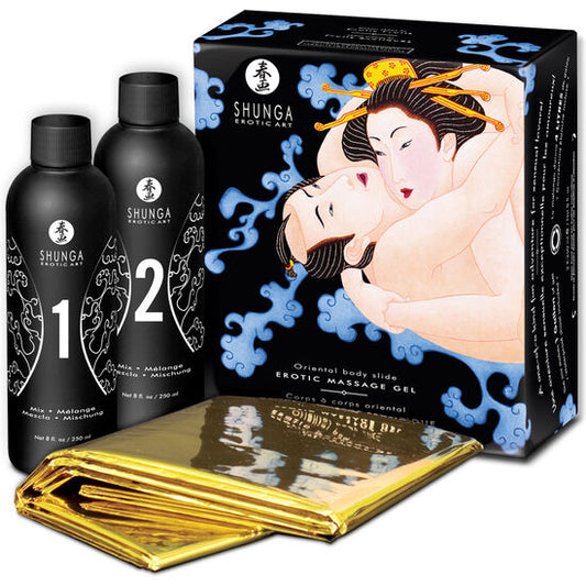 SHUNGA - GEL DE MASAJE ERÓTICO CUERPO A CUERPO ORIENTAL CON FRUTAS EXÓTICAS
