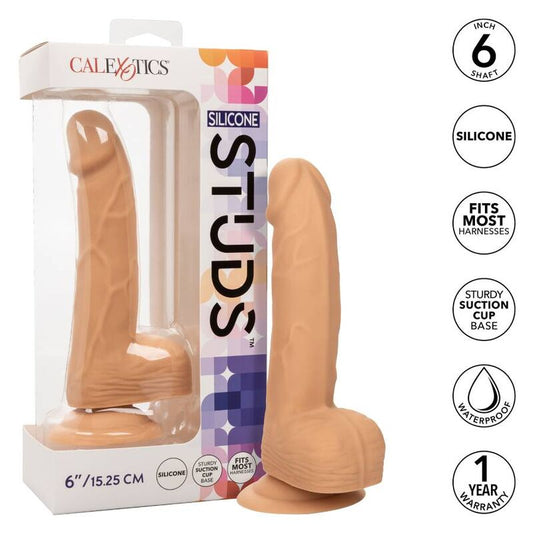 CALEXOTICS - BORCHIE IN SILICONE 15.24 CM COLOR CARNE