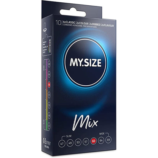 MY SIZE - CONDONES MIXTOS 60 MM 10 UNIDADES