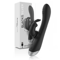 BLACK&SILVER - DJ. ADAM RECHARGEABLE SILICONE RABBIT STIMULATOR BLACK