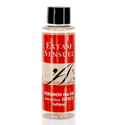 EXTASE SENSUAL - ACEITE DE MASAJE EFECTO CALOR CON FEROMONAS PIRULET 100 ML