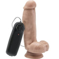 DIVENTA REALE - DILDO 12 CM CON VIBRATORE A PALLINE "PELLE"