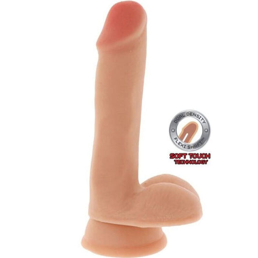 REALISTICO - DILDO A DOPPIA DENSITÀ 17 CM TESTICOLI PELLE