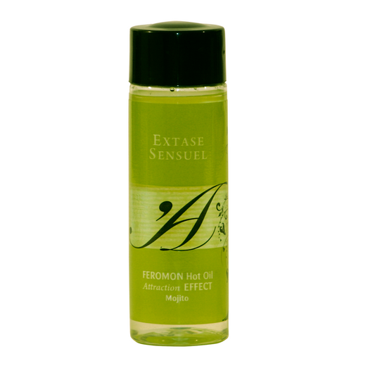 EXTASE SENSUAL - ACEITE DE MASAJE EFECTO CALOR CON FEROMONAS MOJITO 100 ML