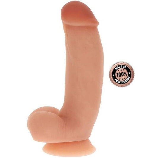 GET REAL - DILDO IN SILICONE 18 CM CON TESTICOLI COLOR CARNE