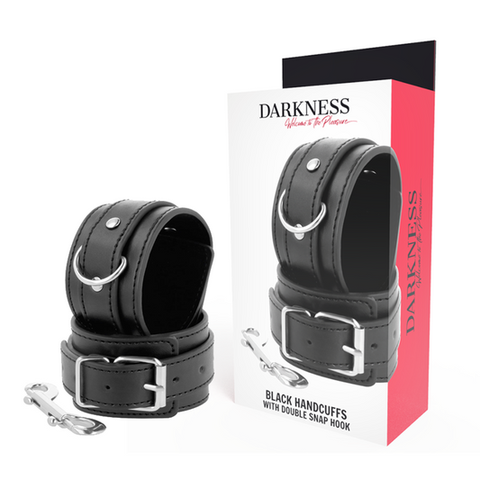 DARKNESS - MANETTE NERE REGOLABILI CON DOPPIA FASCETTA DI RINFORZO