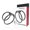 DARKNESS - ANELLO DOPPIO FLESSIBILE PER PENE