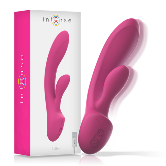 INTENSO - CONEJO VIBRADOR LUIGI SILICONA LÍQUIDA ROSA
