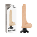 BASECOCK - VIBRATORE REALISTICO 2-1 CARNE 18,5 CM -O- 4 CM