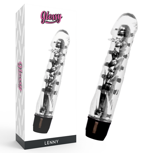 GLOSSY - VIBRATORE LENNY NERO