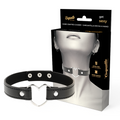 DESEO COQUETO Y CHIC - COLLAR DE CUERO VEGANO CON CORAZÓN PARA MUJER