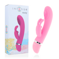 INTENSO - VIBRATORE OSCILLANTE A CONIGLIO IN SILICONE ROSA SUSY