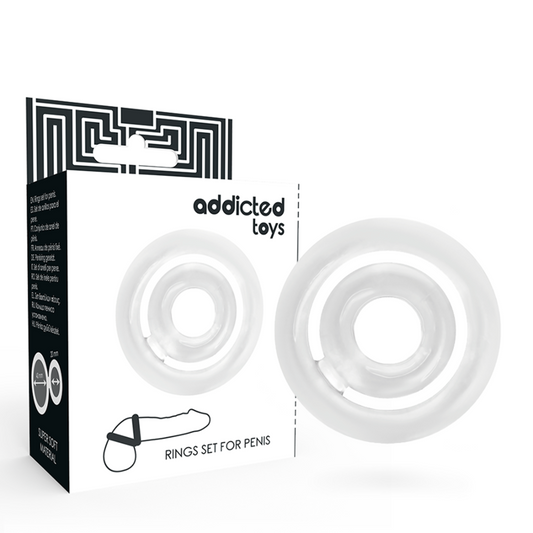 ADDICTED TOYS - ANELLO PER PENE POTENZ- C-RING TRASPARENTE