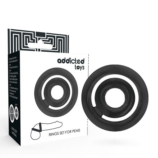 ADDICTED TOYS - ANELLO PER PENE POTENZ- C-RING NERO