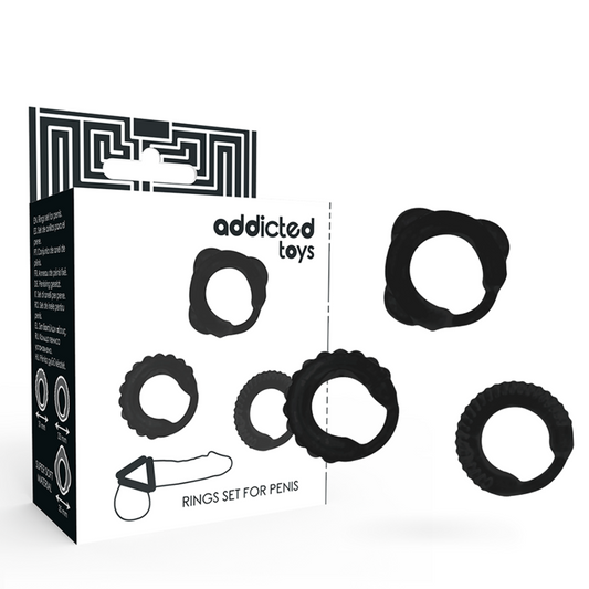 ADDICTED TOYS - ANELLI PER PENE NERI