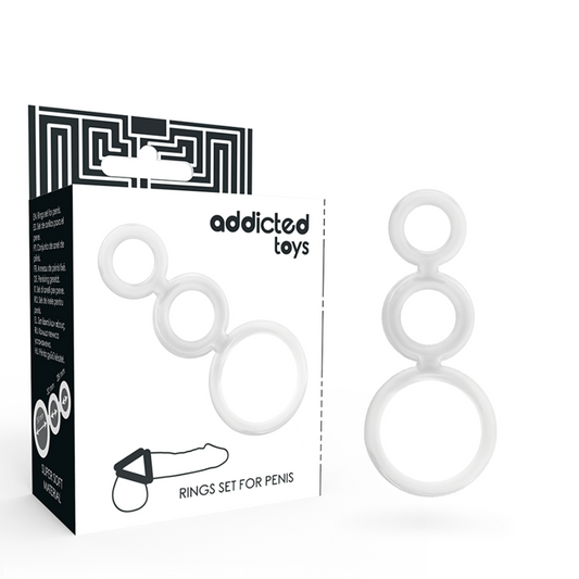 ADDICTED TOYS - ANELLI PER PENE TRASPARENTI