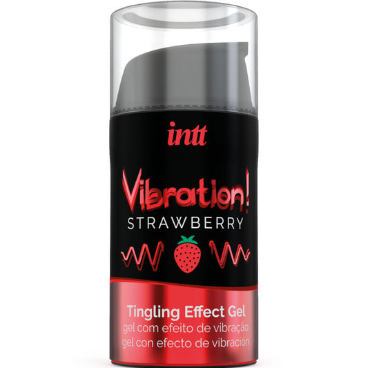 INTT - STIMOLANTE INTIMO VIBRANTE LIQUIDO GEL FRAGOLA 15 ML