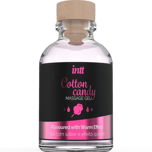 INTT MASAJE Y SEXO ORAL - GEL DE MASAJE CON SABOR A ALGODÓN DE AZÚCAR Y EFECTO CALOR